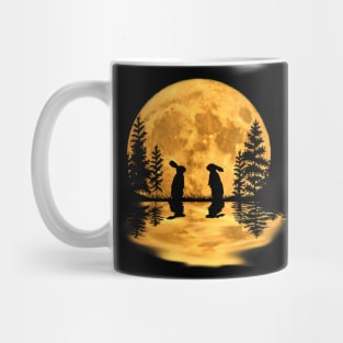 Lovely bunny rabbit rabbits moon night sky Mug